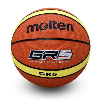 Molten GR5 Premium Rubber Basketball Orange/Yellow Junior/Size 5