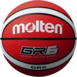 Molten Unisex Basketball Ball BGR-RW, Red/White, Size 6