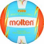 Molten V5B1500 Beach Volleyball Official Size Blue Orange