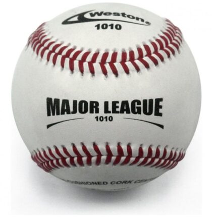 Weston 1010 Pro-Series Mayor League, 9 in. Full Grain Leather Baseball (Dozen)