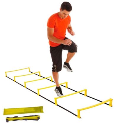 Weston Agility Ladder with Obstacles Soccer Fitness Exercise Training With Portable Carrying Bag